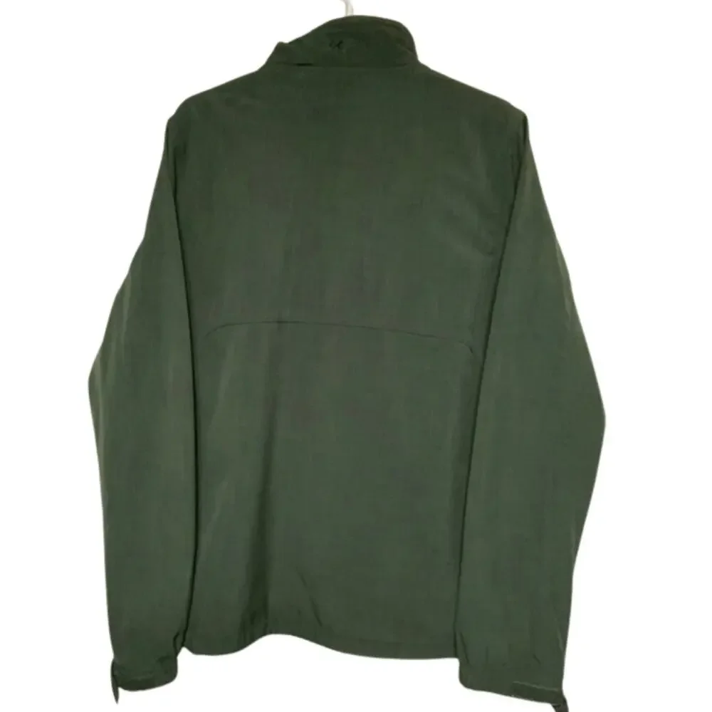 Black Diamond Double Diamond Soft Shell Fleece Lined Dark Green Full Zip XL USED